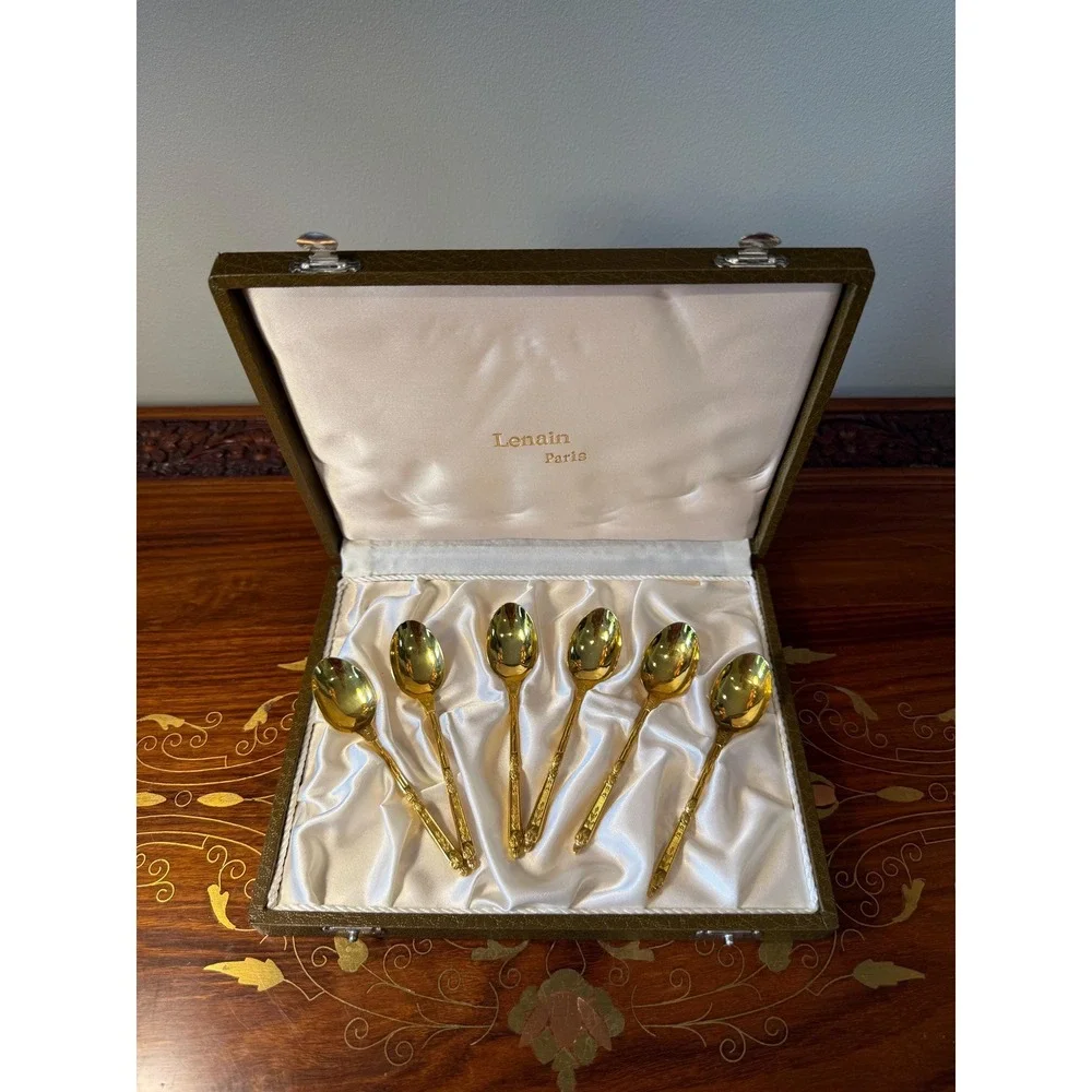 Vintage Lenain Paris‎ Espresso Spoons - Set of 6